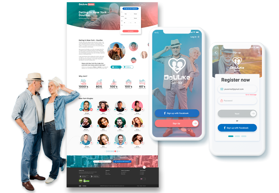 Redcalimo designers created design of iOS app for dating